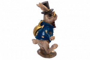 Декоративная фигурка "Кролик в пенсне", 14 см