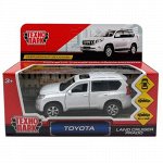Машина металл. инерц. &quot;Технопарк&quot; Toyota Prado , 12 см, откр. двери, белый