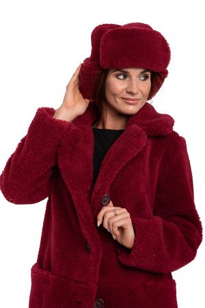 WOOLLAMB ЭКОШУБКА CLASSIC БОРДО 100 см