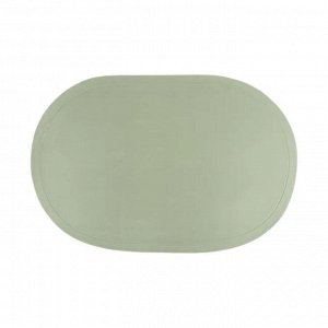 Салфетка сервировочная "Leather Oval" 28,5х43,5см, цв.зеленый
