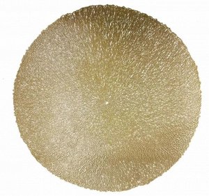 Салфетка сервировочная "Lace" 38см, цв.золото