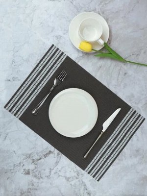Салфетка сервировочная "Linen Stripes" 30х45см, цв.коричневый