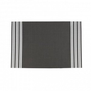 Салфетка сервировочная "Linen Stripes" 30х45см, цв.коричневый