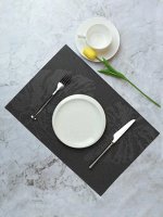 Салфетка сервировочная &quot;Monstera&quot; 30х45см, цв.серый