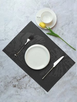 Салфетка сервировочная "Monstera" 30х45см, цв.серый