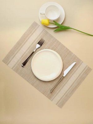 Салфетка сервировочная "Linen Stripes" 30х45см, цв.бежевый