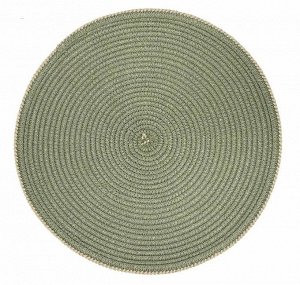 Салфетка сервировочная "Straw Round" 36см, цв.зеленый