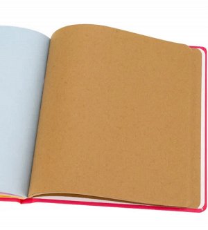 Скетчбук "Colorful Pink" 20х20см, 72л, крафтовая/цветная бумага