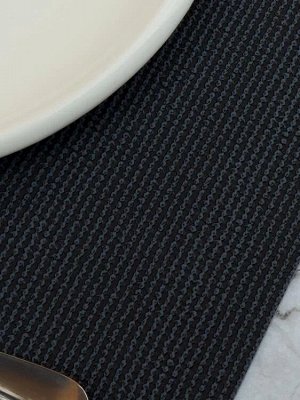 Салфетка сервировочная "Leather Plain" 30х43см, цв.синий