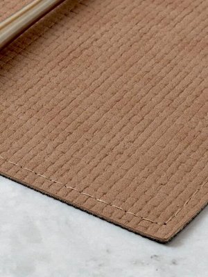 Салфетка сервировочная "Leather Checked" 30х43см, цв.шоколадный