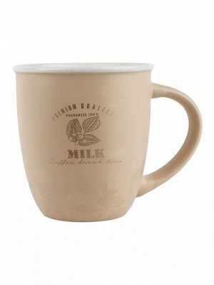 Кружка "Milk" 410мл, цв.бежевый