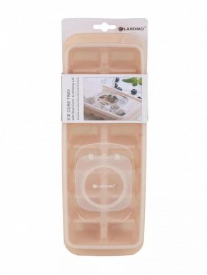 Форма для льда "Ice cube" 16 ячеек, 30х11х4,5см, цв.бежевый