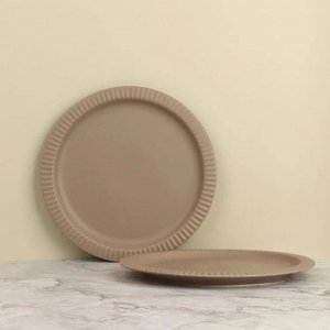"Collins" Grey-brown" Тарелка обеденная 25,4см