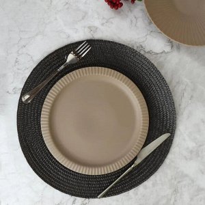 "Collins" Grey-brown" Тарелка обеденная 25,4см