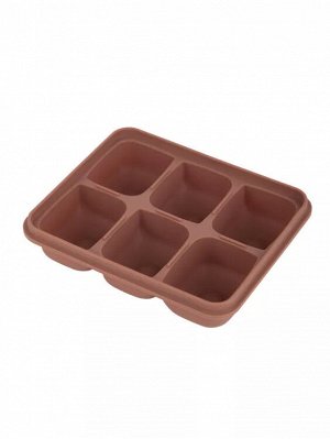 Форма для льда "Ice cube" 4 ячейки, 15х13,3х4см, цв.пыльная роза