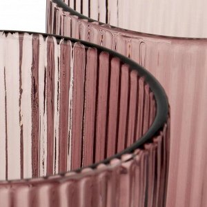 "Purple" Набор стаканов 4шт. 465мл, цв.розовый
