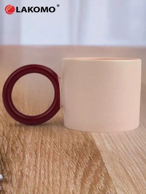 Кружка "Love" 260мл, цв.розовый и бордовый