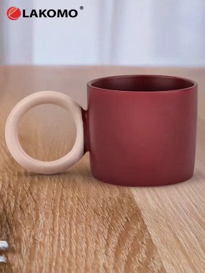 Кружка "Home" 260мл, цв.бордовый и розовый