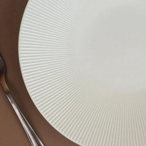 "Mole" White" Тарелка обеденная 25,5см