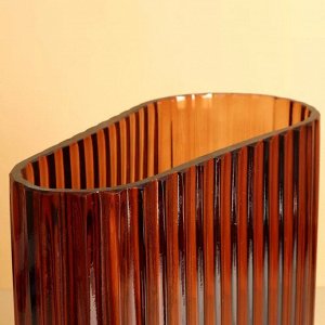 Ваза "Кардамон" 22см, цв.коричневый