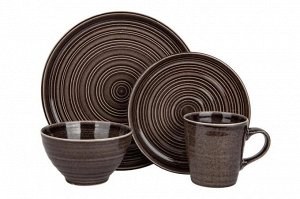 "Spiral Grey" Тарелка десертная 20см