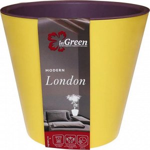 "London" Горшок для цветов d=23см, 5л, цв.спелая груша