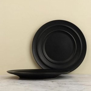 "Lucerne" Black" Тарелка обеденная 25,4см