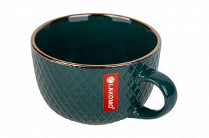 "Ornament" Deep green Кружка суповая 480мл