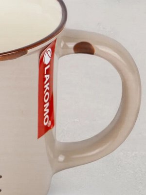 Кружка "Tea Love Coffee" 370мл, цв.бежевый