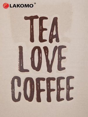 Кружка "Tea Love Coffee" 370мл, цв.бежевый