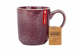 "Glaze" Кружка 425мл, цв.бордовый