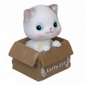 "ЕРМАК" Игрушка на панель "Счастливый кот" 6,2х7,8х10,1см
