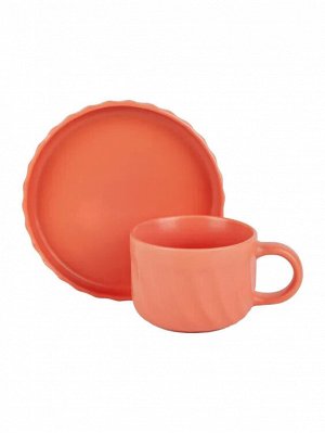"Elegant Orange" Чайная пара 300мл, в п.у.