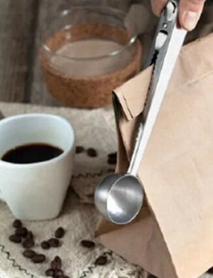 Ложка-зажим для кофе и чая 17,5см