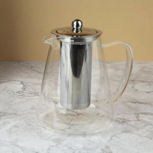 Чайник заварочный с металлическим фильтром 1300мл, в п.у.