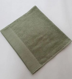 SPANY  Полотенце махровое "Chalet" 30х50см, цв.оливковый пл.480