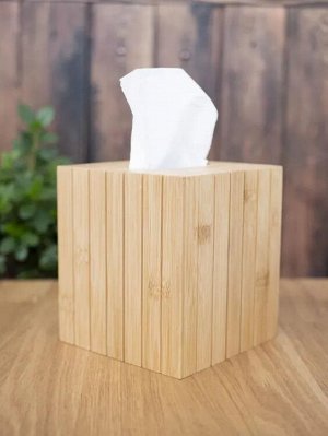 Бокс для салфеток бамбук 12,5х12,5x14,7см
