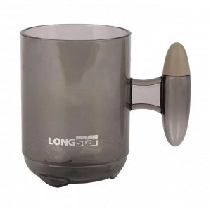 "LONGSTAR" Кружка для зубных щеток 12,5х8см, цв.коричневый