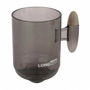 "LONGSTAR" Кружка для зубных щеток 12,5х8см, цв.коричневый