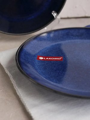 "Blue" Тарелка десертная 20,8см цв.синий