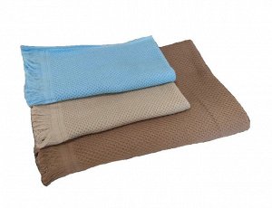 SPANY HOME Полотенце вафельное "AURA" 25х50см, цв.бирюзовый