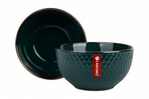 "Ornament" Deep green Салатник 14см