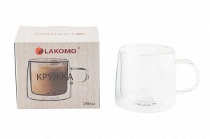 Кружка с двойными стенками 260мл, в п.у.