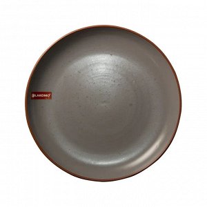 LAKOMO &quot;Water drop grey&quot; Тарелка обеденная 27см