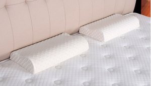 Подушка ортопедическая с эффектом памяти Protection Spacepillow, 2-х валиковая, 50*30см, морская волна