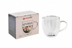 LAKOMO Кружка с двойными стенками 250мл, в п.у.