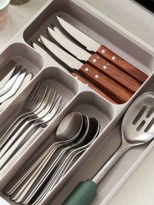 Лоток для столовых приборов 39х31х5,4см, цв.зеленый