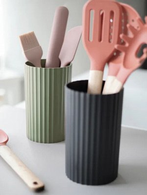 "Clean" Подставка для столовых приборов цв.зеленый 11x17,8см