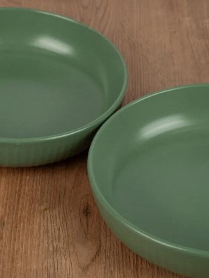 "Line green" Тарелка суповая 22см