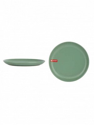"Line green" Тарелка десертная 22см